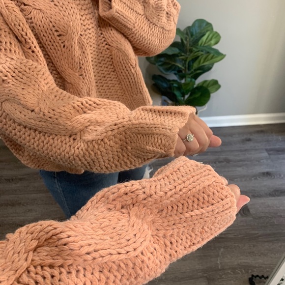 Apricot Knit Sweater - Picture 6 of 7